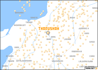 map of Thāru Shāh