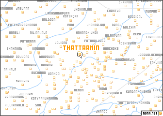 map of Thatta Amīn