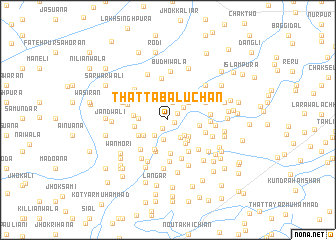 map of Thatta Balūchān