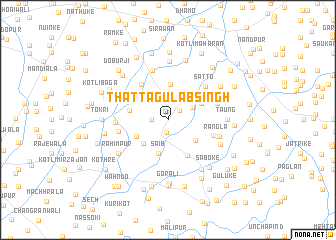 map of Thatta Gulāb Singh
