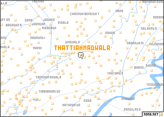 map of Thatti Ahmadwāla