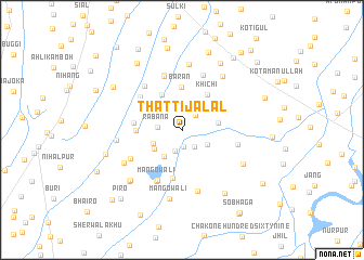 map of Thatti Jalāl