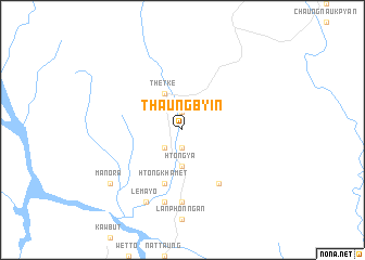 map of Thaungbyin