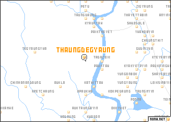 map of Thaungdegyaung