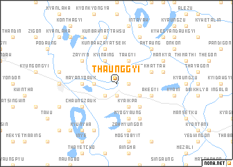 map of Thaunggyi