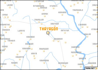 map of Thayagon