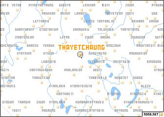 map of Thayetchaung