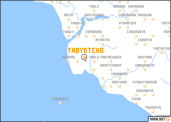 map of Thayetcho