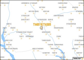 map of Thayetkan