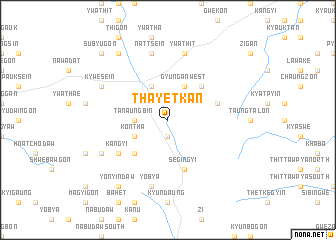 map of Thayetkan
