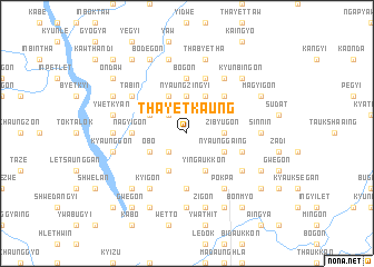 map of Thayetkaung
