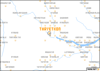 map of Thayetkon