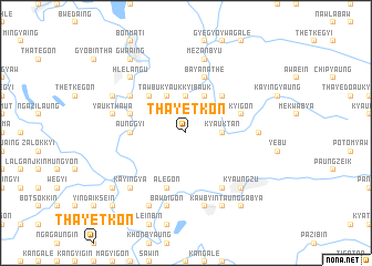 map of Thayetkon