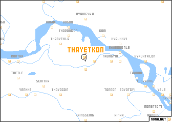 map of Thayetkon