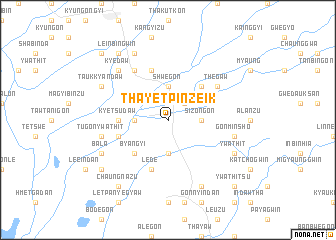 map of Thayetpinzeik