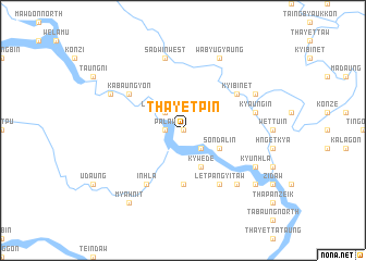 map of Thayetpin