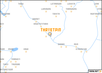 map of Thayetpin