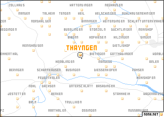 map of Thayngen