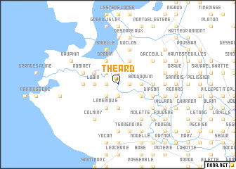 map of Théard