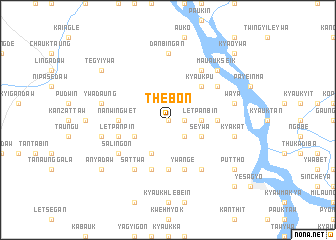 map of Thebon