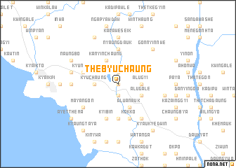 map of Thebyuchaung