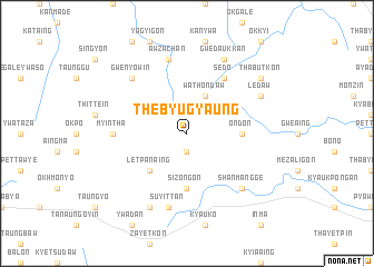 map of Thebyugyaung