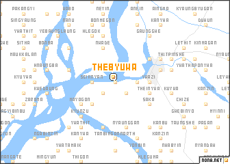 map of Thebyuwa