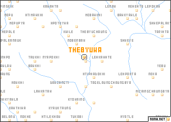 map of Thebyuwa