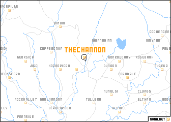 map of The Channon