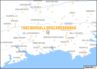 map of The Counsellors Cross Roads