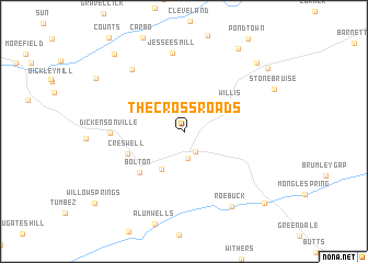 map of The Cross Roads