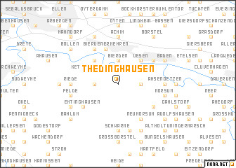 map of Thedinghausen