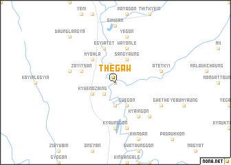 map of Thegaw