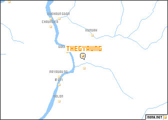 map of Thegyaung