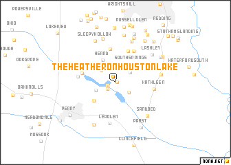 map of The Heather on Houston Lake