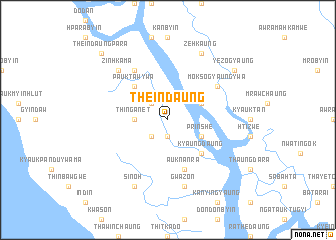 map of Theindaung