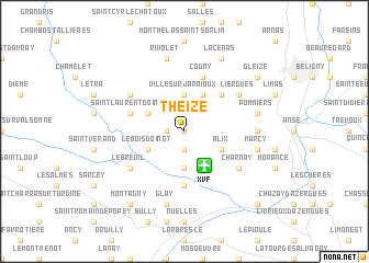 map of Theizé