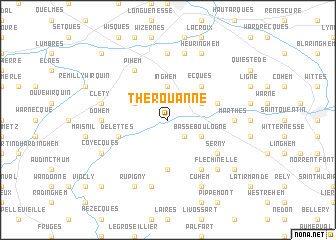 map of Thérouanne