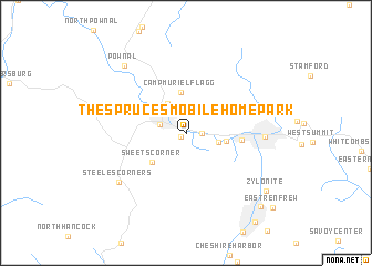 map of The Spruces Mobile Home Park