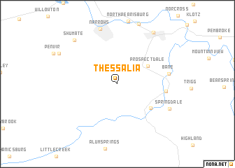 map of Thessalia
