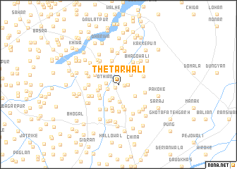 map of Thetarwāli