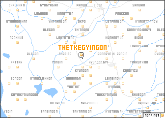 map of Thetkegyingon