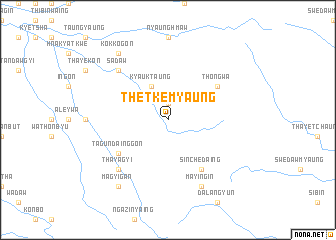 map of Thetkemyaung