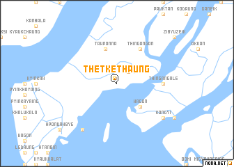 map of Thetkethaung