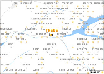 map of Théus