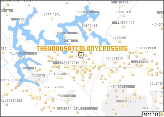 map of The Woods at Colony Crossing