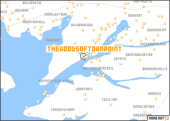 map of The Woods of Town Point