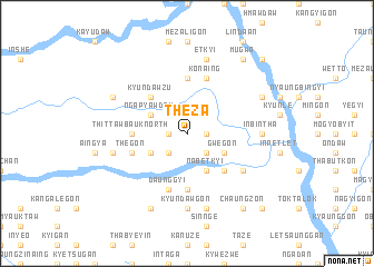 map of Theza