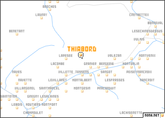 map of Thiabord
