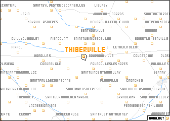 map of Thiberville